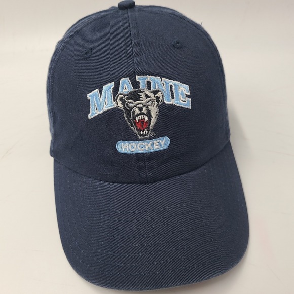 Maine Black Bears Hat Strapback (Fits Small) New Era Blue NCAA Hockey University